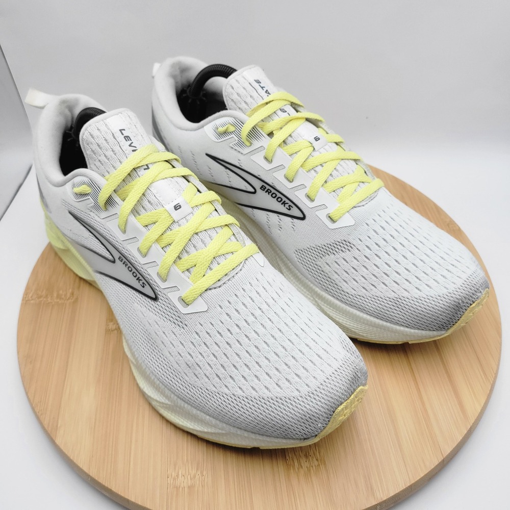 Brooks Levitate 6 Women Running Shoes White Yellow 1203831B137 Size 12